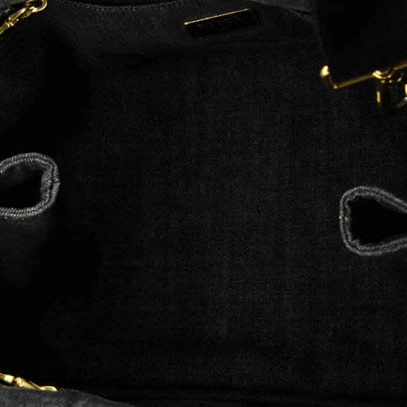 Prada Canapa Convertible Tote Denim #174636P55B - Picture 6 of 9